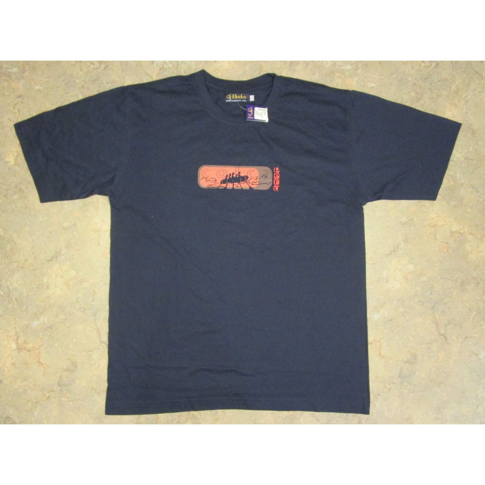 Peru t shirt SS XL EKEKO Arequipa NWT blue Tee